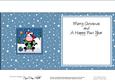 Xmas Sledging Milly Moo Cow Matching Insert Square Landscape