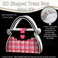 Tartan Handbag Shaped Treat or Favour Box Mini Kit