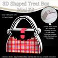 Tartan Handbag Shaped Treat or Favour Box Mini Kit