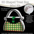 Tartan Handbag Shaped Treat or Favour Box Mini Kit