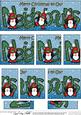 Christmas Neighbours with Penguins Dl Side Stacker Topper
