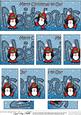 Christmas Neighbours with Penguins Dl Side Stacker Topper