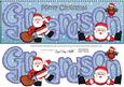Large Dl Xmas Grandson with Santa Quick Card 3D Decoupage