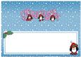 Xmas Granddaughter with Penguins Matching Large Dl Insert