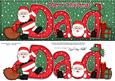 Large Dl Xmas Dad with Santa Quick Card 3D Decoupage