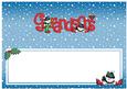Xmas Grandsons with Snowmen Matching Large Dl Insert