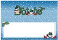 Xmas Brother with Snowmen Matching Large Dl Insert