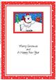 A5 Xmas Skating Ben Polar Bear Matching Insert