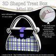Tartan Handbag Shaped Treat or Favour Box Mini Kit