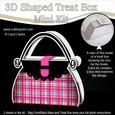 Tartan Handbag Shaped Treat or Favour Box Mini Kit