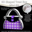 Tartan Handbag Shaped Treat or Favour Box Mini Kit