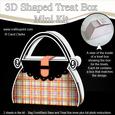 Tartan Handbag Shaped Treat or Favour Box Mini Kit