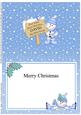 Xmas Snowman David's Been Good Matching A5 Insert