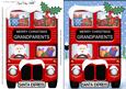 Xmas Santa Express Grandparents A5 Quick Card 3D Decoupage
