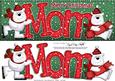 Large Dl Xmas Mom with Polar Bears Quick Card 3D Decoupage