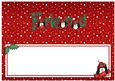 Xmas Friend with Penguins Matching Large Dl Insert