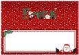 Xmas Friends with Santa Matching Large Dl Insert