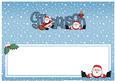 Xmas Grandson with Santa Matching Large Dl Insert