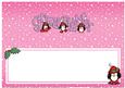 Xmas Granddaughter with Penguins Matching Large Dl Insert