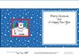 Xmas Skating Polar Bear Matching Insert Square Landscape