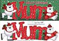 Large Dl Xmas Mum with Polar Bears Quick Card 3D Decoupage