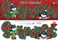 Large Dl Xmas Grandsons with Snowmen Quick Card 3D Decoupage