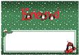 Xmas Friend with Penguins Matching Large Dl Insert