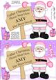 Xmas Father Christmas Amy's Been Good A5 3D Decoupage