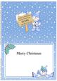 Xmas Snowman Mark's Been Good Matching A5 Insert