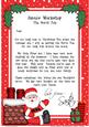 Christmas Rooftop Santaa4 Child's Letter from Santa