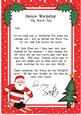 Christmas Skiing Santa A4 Child's Letter from Santa