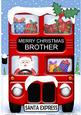 A4 Xmas Santa Express Brother Card Topper