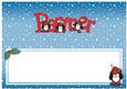 Xmas Partner with Penguins Matching Large Dl Insert