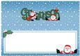 Xmas Grandson with Santa Matching Large Dl Insert