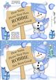 Xmas Snowman Robbie's Been Good A5 Quick Card 3D Decoupage