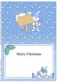 Xmas Snowman's Sign Been Good Matching A5 Insert