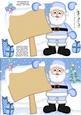 Xmas Santa's Sign A5 Quick Card 3D Decoupage