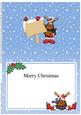 Xmas Rudolph's Sign Matching A5 Insert