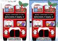 Xmas Santa Express Brown Family A5 Quick Card N 3D Decoupage