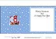 Xmas Polar Bears N Postbox Matching Insert Square Landscape