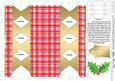 Tartan Cracker Shaped Treat or Favour Box