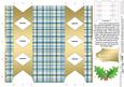 Tartan Cracker Shaped Treat or Favour Box