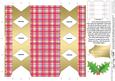 Tartan Cracker Shaped Treat or Favour Box