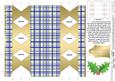 Tartan Cracker Shaped Treat or Favour Box