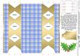 Tartan Cracker Shaped Treat or Favour Box