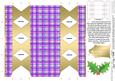 Tartan Cracker Shaped Treat or Favour Box