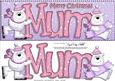 Large Dl Xmas Mum with Polar Bears Quick Card 3D Decoupage