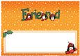 Xmas Friend with Penguins Matching Large Dl Insert