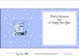 Xmas Polar Bears N Postbox Matching Insert Square Landscape