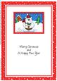 A5 Xmas Ben Polar Bear's Pudding Matching Insert